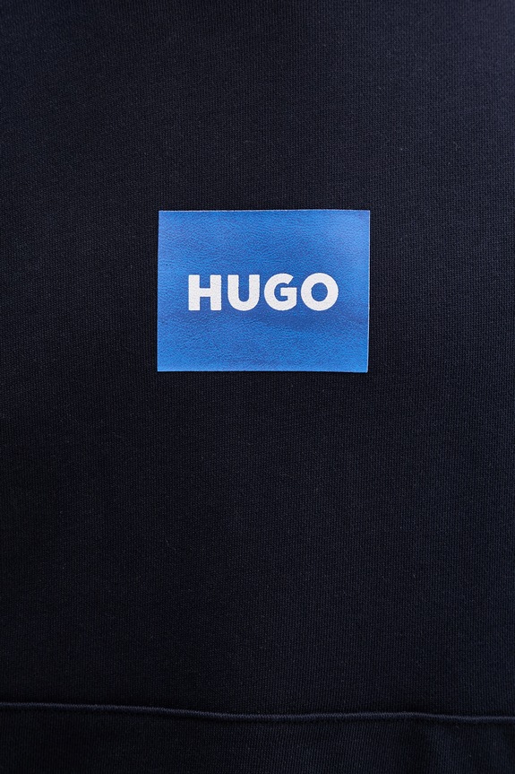 HUGO Blue dukserica sa kapuljačom za muškarce od pamuka Nayohood 50556613 mornarsko plava