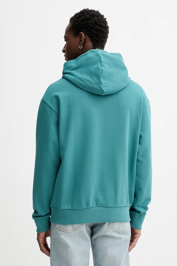 Одежда Хлопковая кофта Hugo Blue Nayohood Nayohood 50556613 бирюзовый