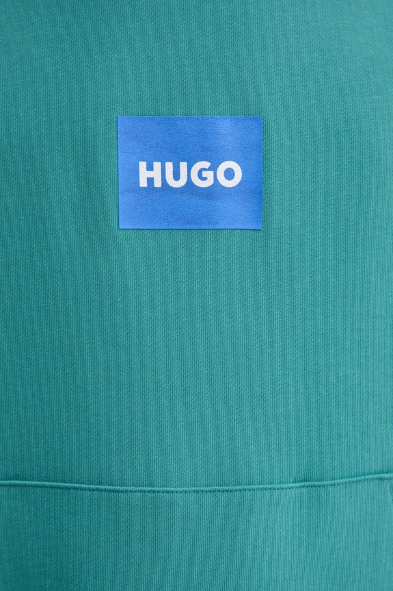 Хлопковая кофта Hugo Blue Nayohood Nayohood 50556613 бирюзовый