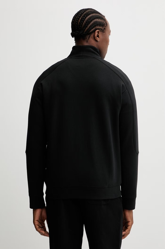 Oblečenie Mikina HUGO ATLAS HALF ZIP 50557016 čierna