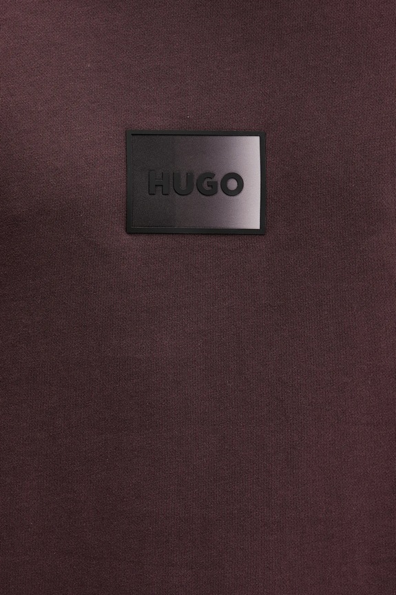 Bavlnená mikina HUGO Danotop 50553134 burgundské