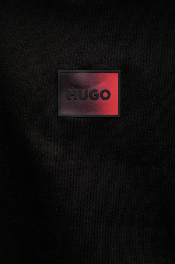 Bavlnená mikina HUGO Danotop 50553134 čierna