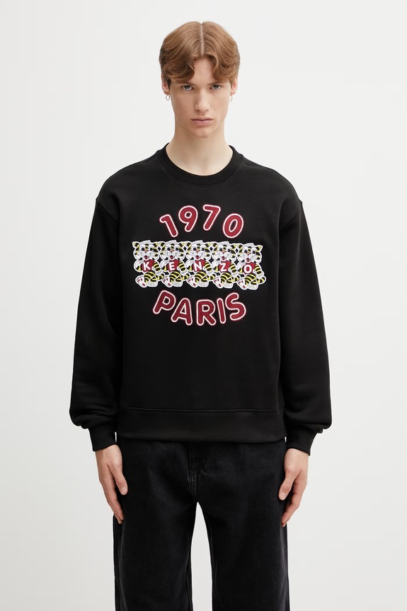 Kenzo bluza męska bawełniana czarny FG55SW2064MJ