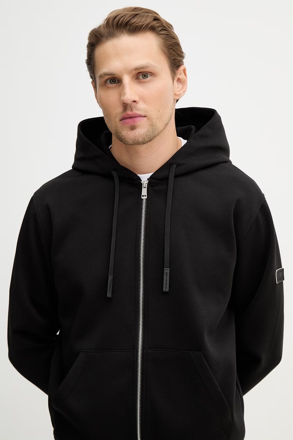 Μπλούζα Guess μαύρο M6RQ05.KD132