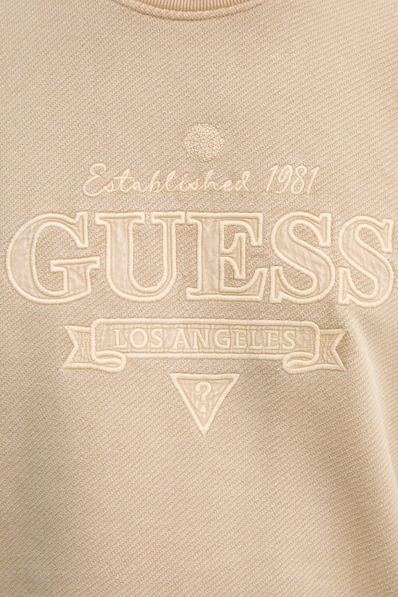 Bavlnená mikina Guess M6RQ13.KD291 béžová