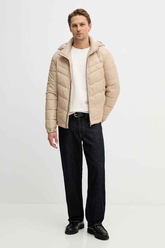 Βαμβακερή μπλούζα Guess M6RQ41.K68I4 μπεζ SS26