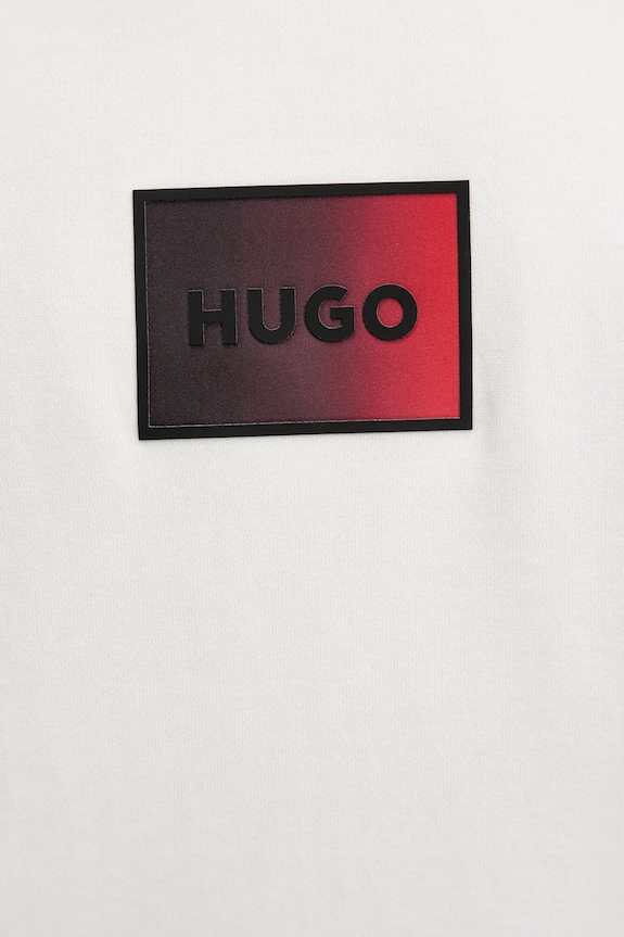 Bombažen pulover HUGO Danohood 50553145 bež