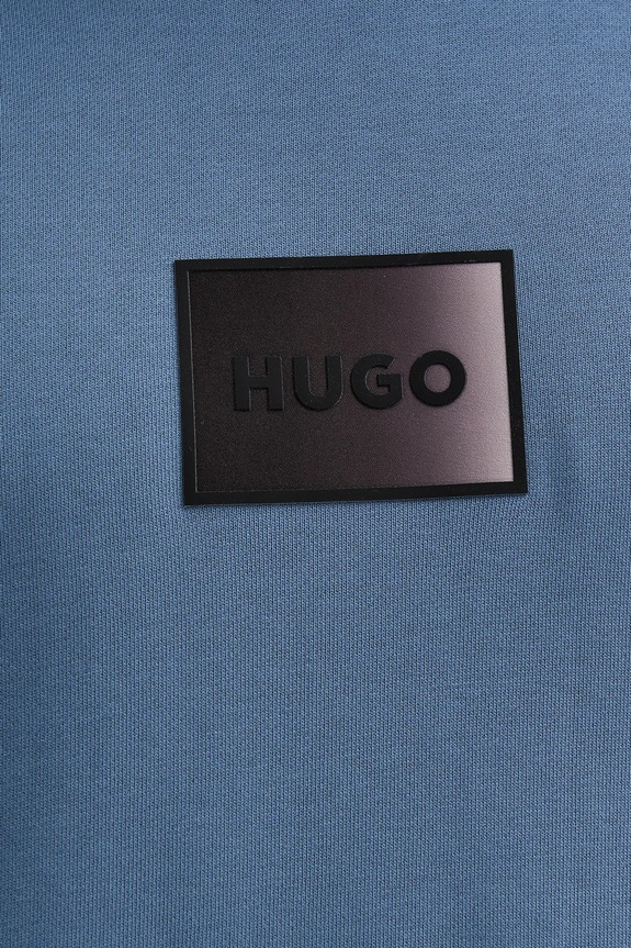 Bavlnená mikina HUGO Danohood 50553145 modrá