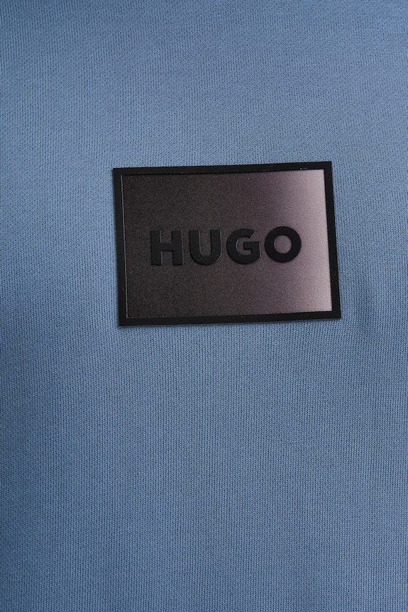 Bavlnená mikina HUGO Danohood 50553145 modrá