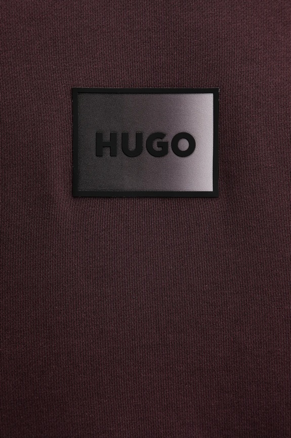 Bavlnená mikina HUGO Danohood 50553145 burgundské