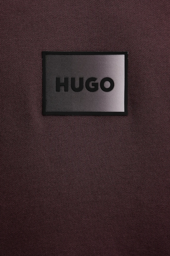 Bavlnená mikina HUGO Danohood 50553145 burgundské