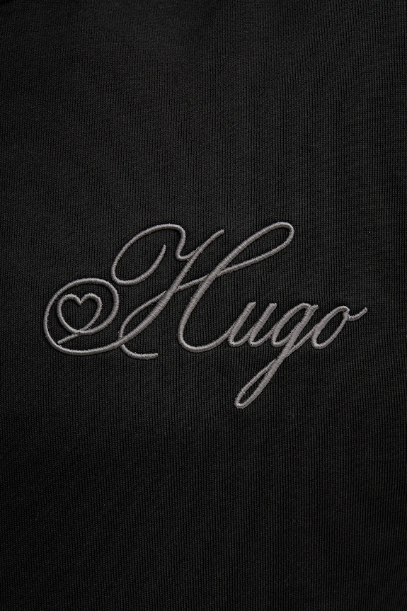 HUGO felpa in cotone Dalento 50557085 nero