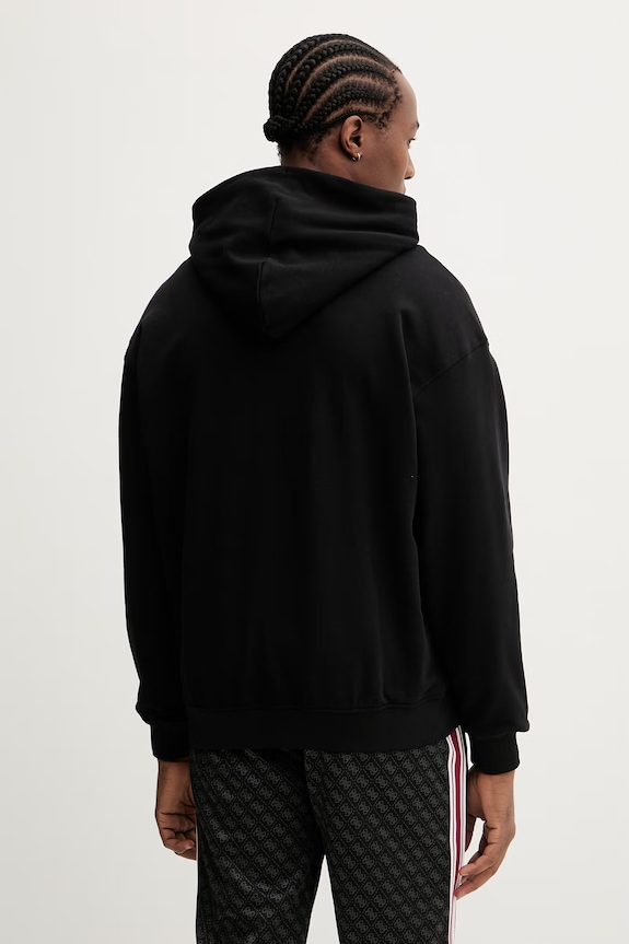 Ρούχα Βαμβακερή μπλούζα Guess KELE Z6RQ05.K9YI1 μαύρο