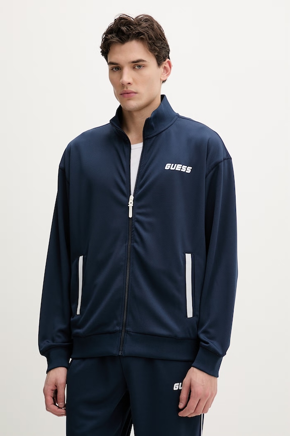 Μπλούζα Guess LANSA στάμπα σκούρο μπλε Z6RQ06.KD482