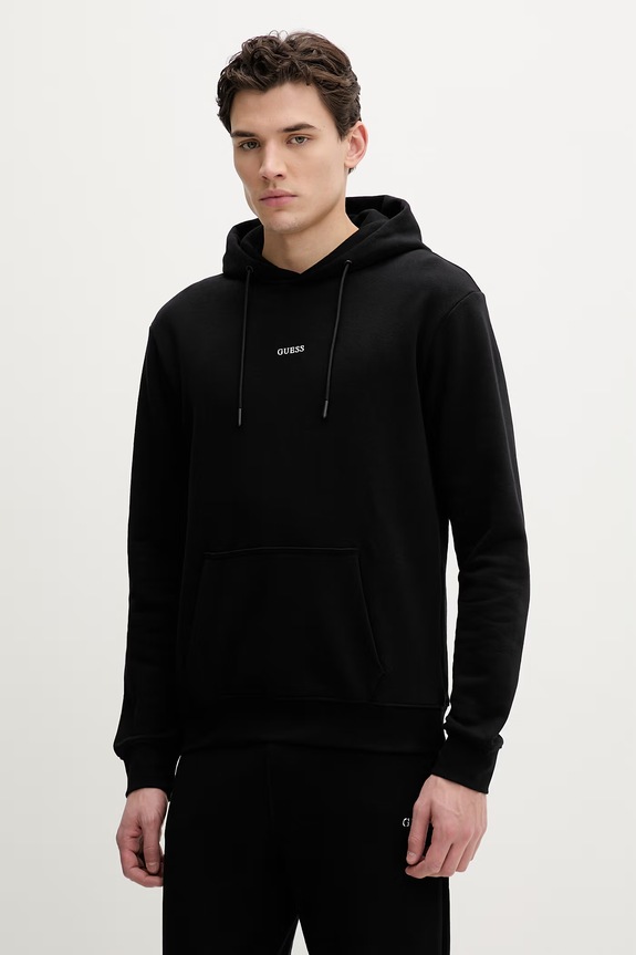 Dukserica Guess MARZIO s kapuljačom crna Z6RQ18.KAIJ1
