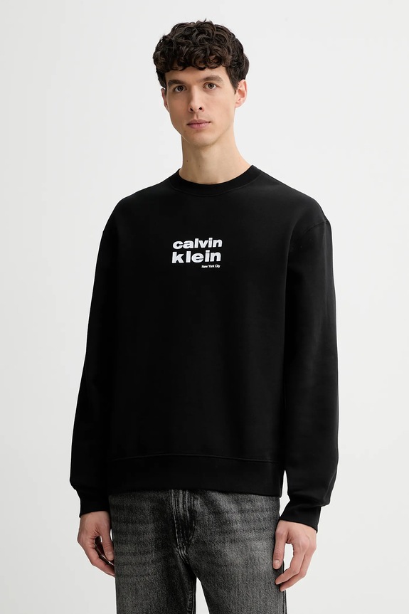 Μπλούζα Calvin Klein στάμπα μαύρο LV04LE250G