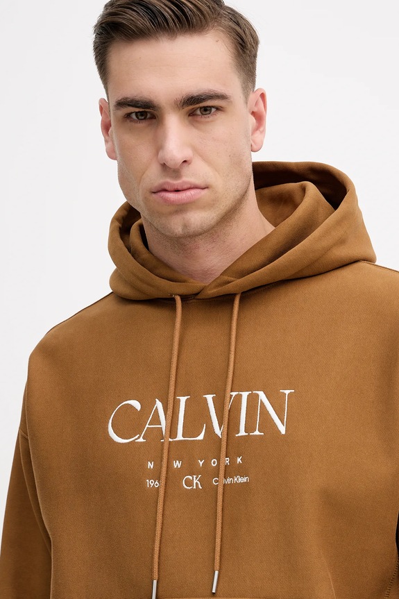 Mikina Calvin Klein hnedá LV04RE207G