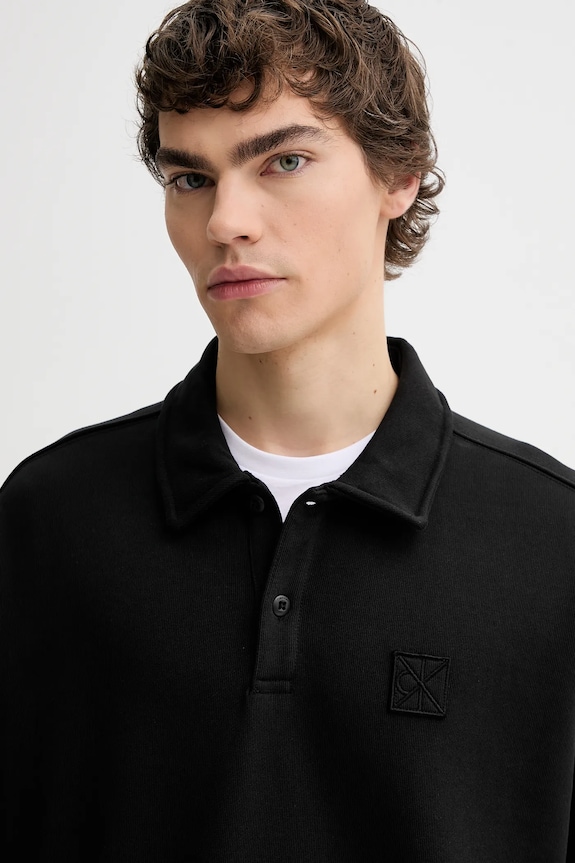 Calvin Klein hanorac de bumbac negru LV14LE202G