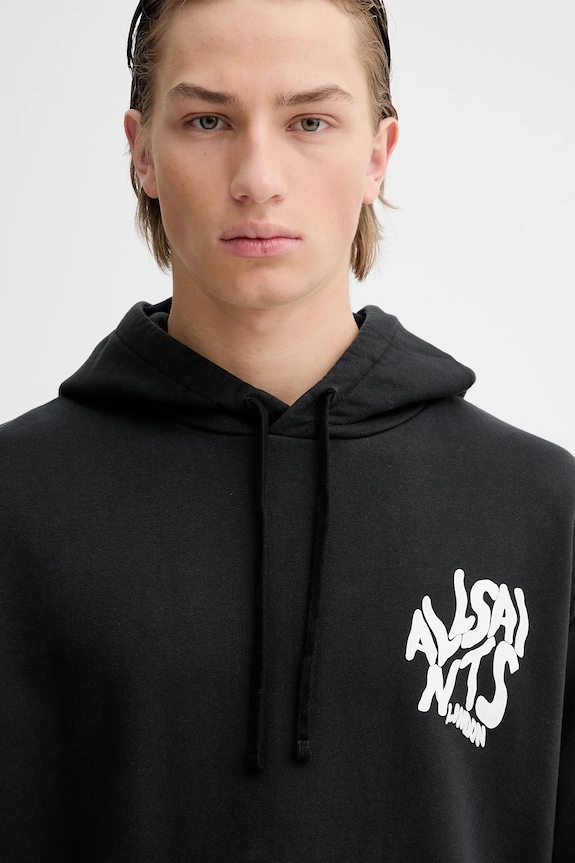Хлопковая кофта AllSaints чёрный M059NB