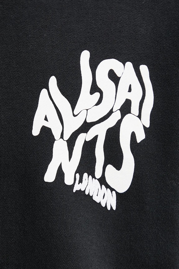 Хлопковая кофта AllSaints M059NB чёрный