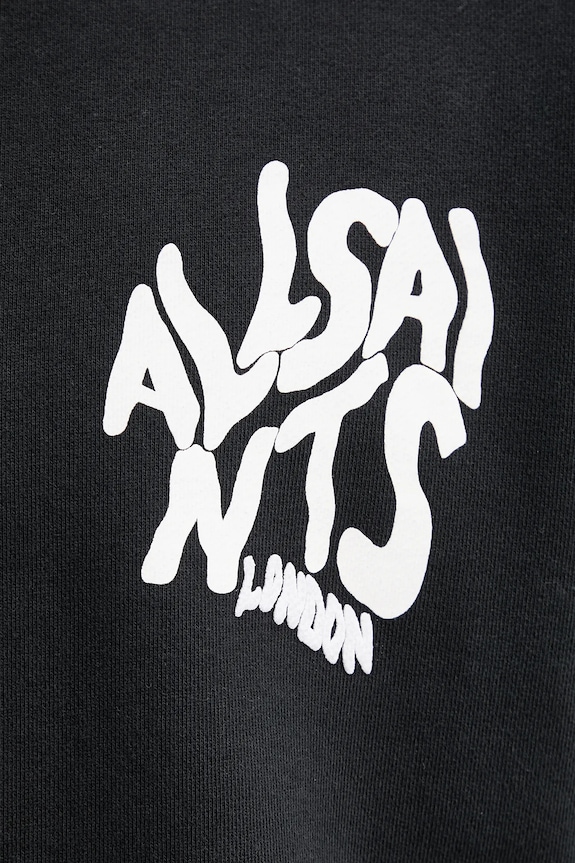 Хлопковая кофта AllSaints M059NB чёрный