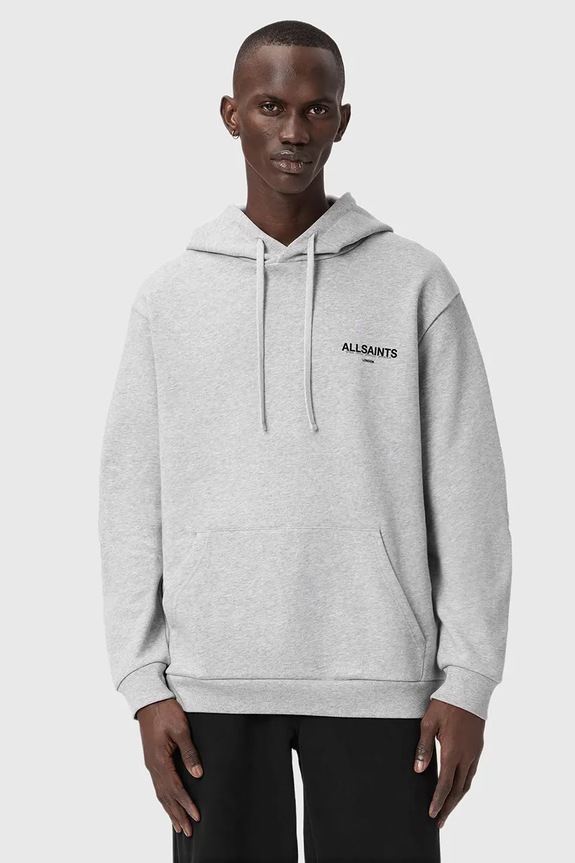 Βαμβακερή μπλούζα AllSaints βαμβάκι γκρί M022ND