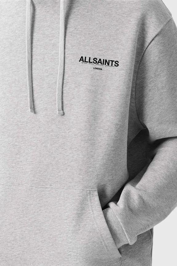 Βαμβακερή μπλούζα AllSaints M022ND γκρί