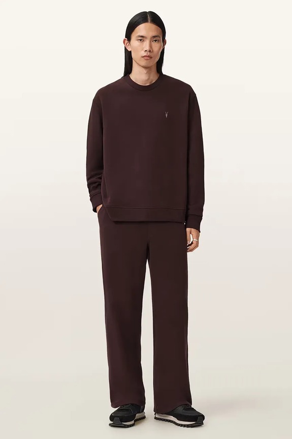 AllSaints hanorac de bumbac maro M016ND