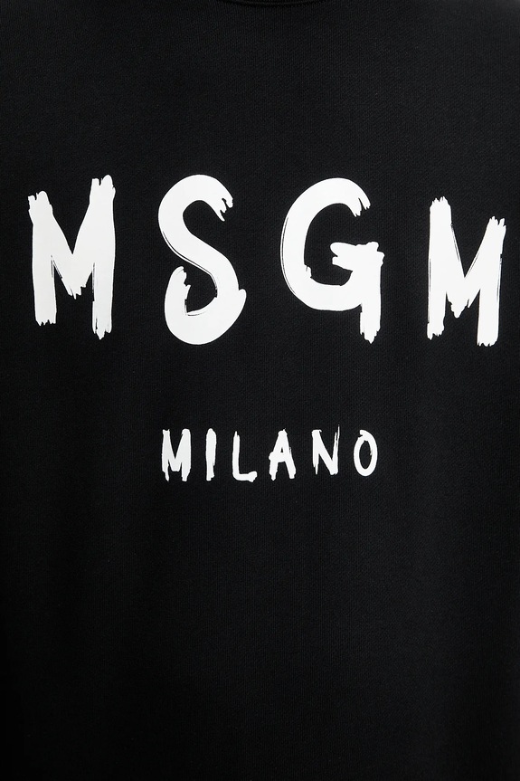 Bombažen pulover MSGM 2000MM513.300000 črna