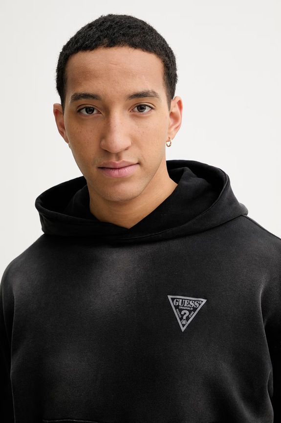 Guess Originals hanorac de bumbac negru M6RQ33.KCPR1