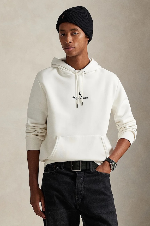 Mikina Polo Ralph Lauren s kapucí béžová 710981369
