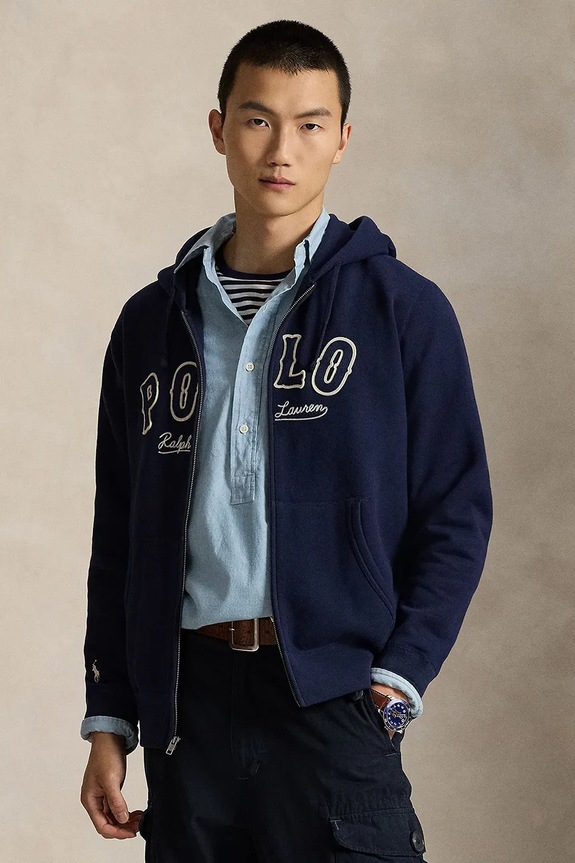 Polo Ralph Lauren bluză imprimeu bleumarin 710P04874
