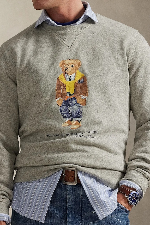 Mikina Polo Ralph Lauren sivá 710P04977