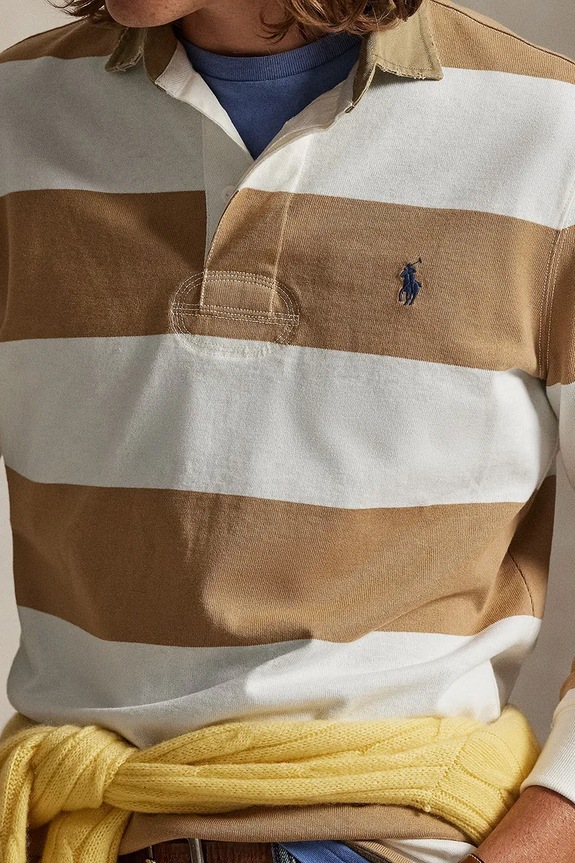 Хлопковая кофта Polo Ralph Lauren коричневый 710P05317