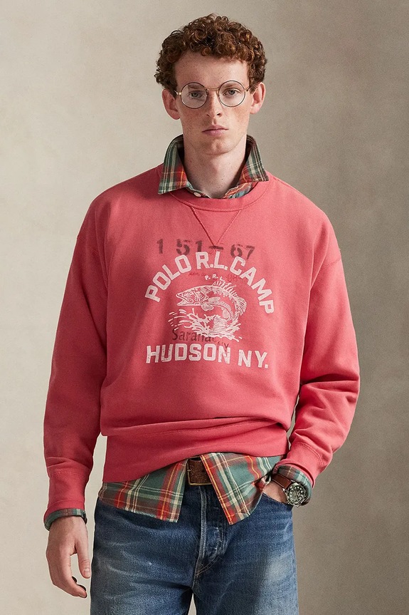 Кофта Polo Ralph Lauren бавовна рожевий 710P05436