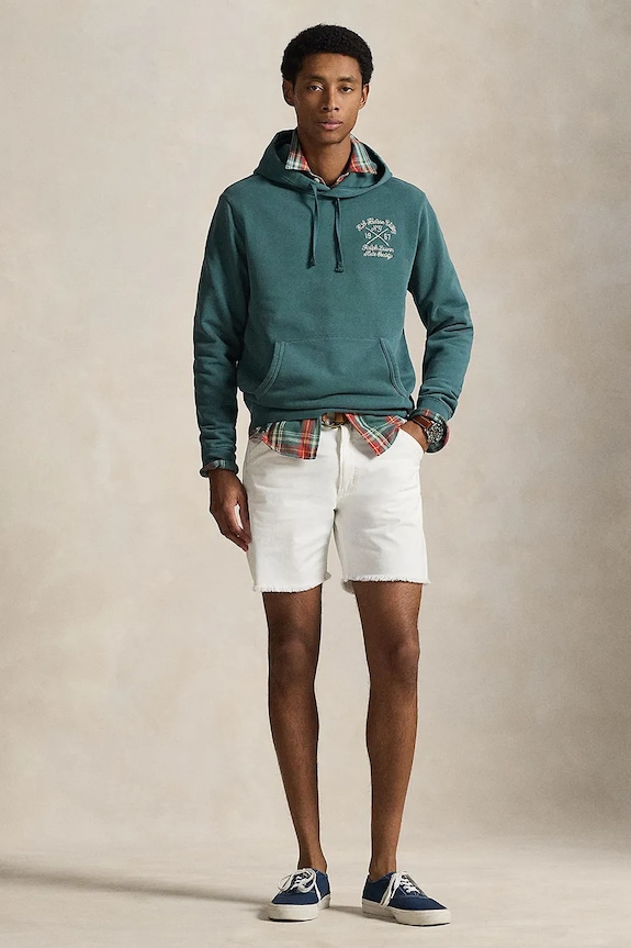 Ρούχα Βαμβακερή μπλούζα Polo Ralph Lauren 710P04880 πράσινο
