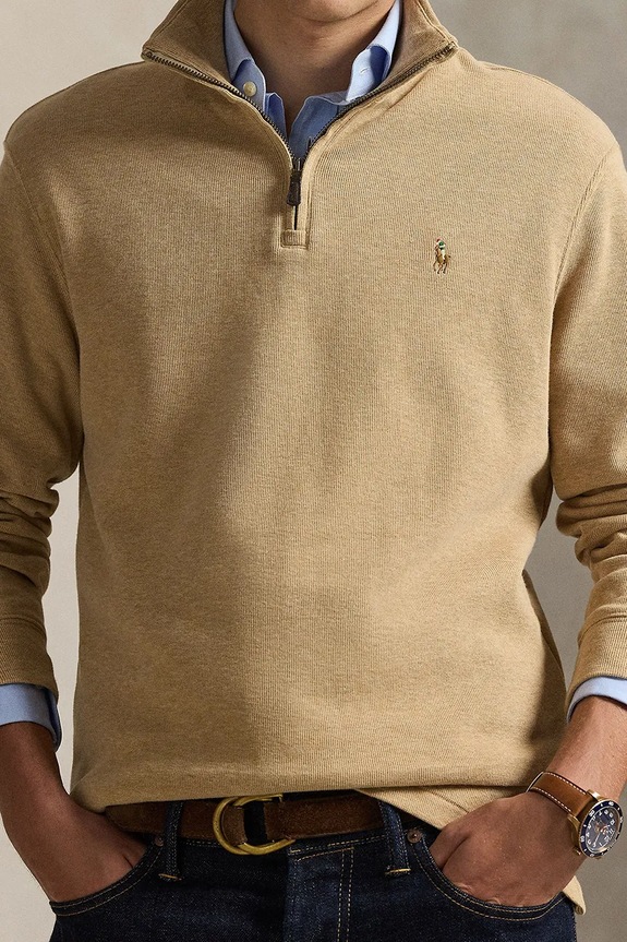 Polo Ralph Lauren férfi pamut Melegítőfelső bézs 710P07411