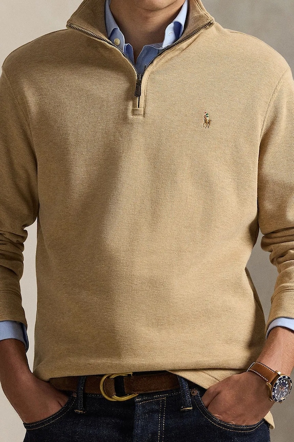 Polo Ralph Lauren férfi pamut Melegítőfelső bézs 710P07411