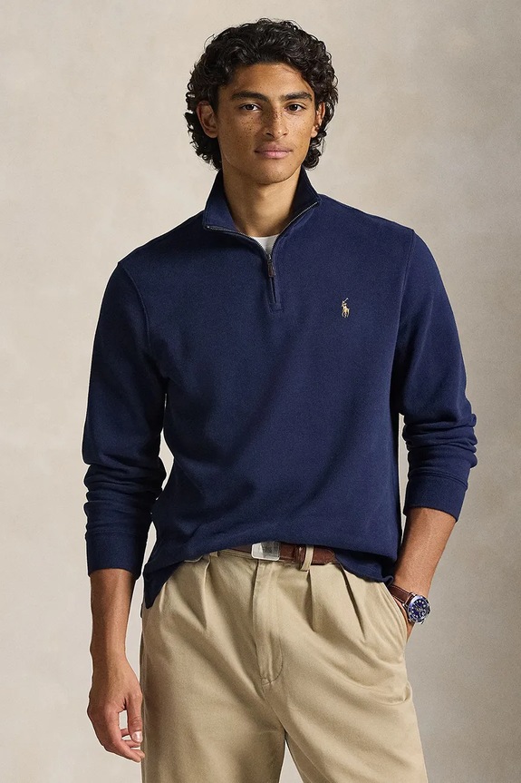 Polo Ralph Lauren Men's cotton sweatshirt plain navy 710P07411