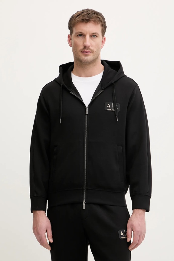 Mikina Armani Exchange s elastanom čierna XM001770.AF19936