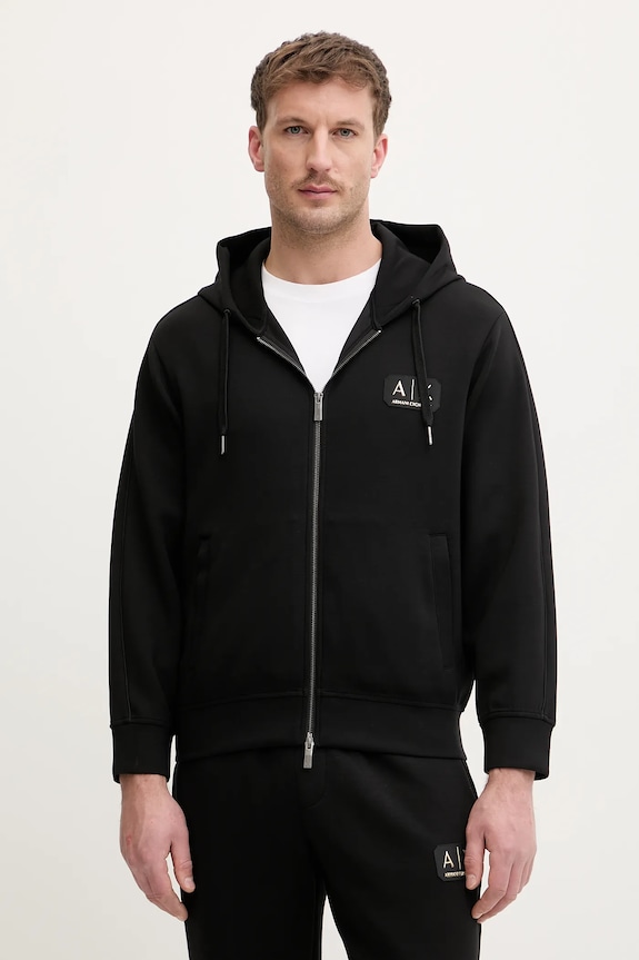 Mikina Armani Exchange s elastanom čierna XM001770.AF19936