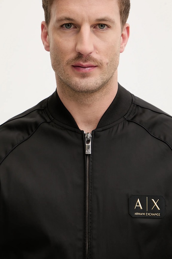 Bunda Armani Exchange čierna XM001836.AF20535