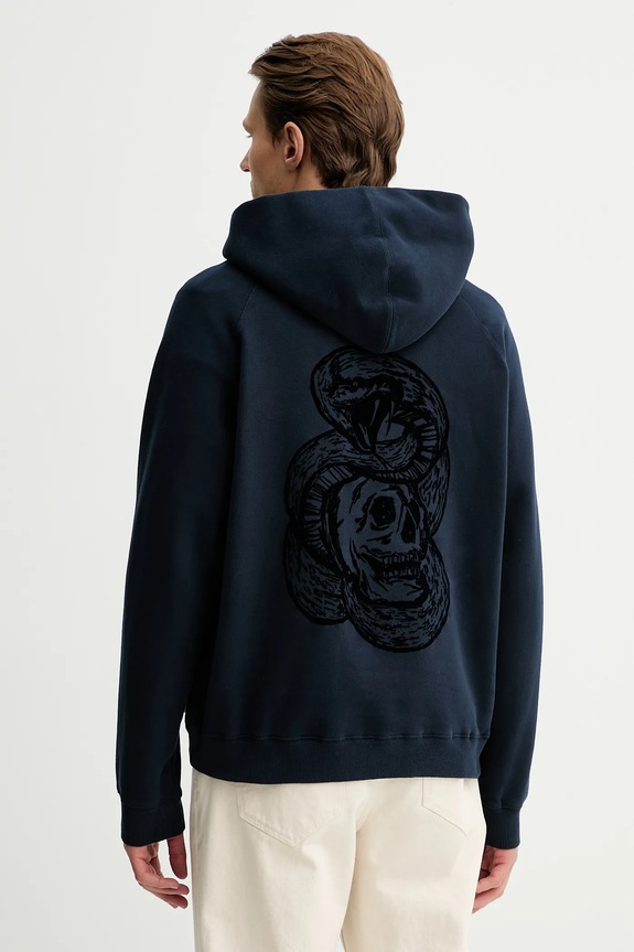 Mikina ZADIG&VOLTAIRE s kapucňou tmavomodrá JMSS01328