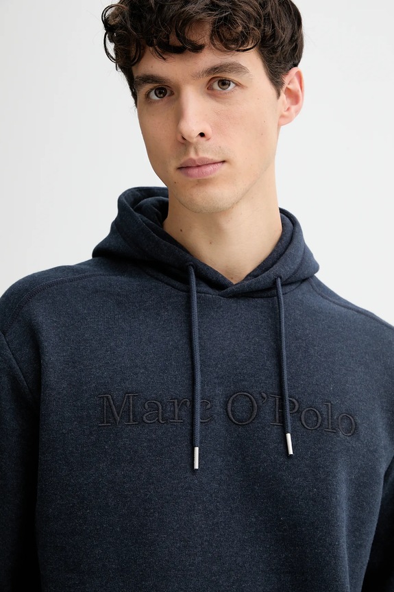 Βαμβακερή μπλούζα Marc O'Polo σκούρο μπλε 620400754002