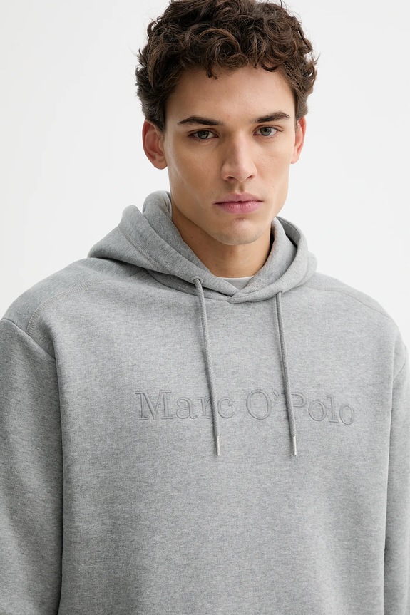 Βαμβακερή μπλούζα Marc O'Polo γκρί 620400754002