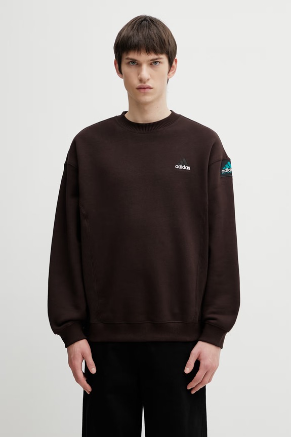 adidas Originals sweatshirt Equipment Crew with elastane brown KB9325