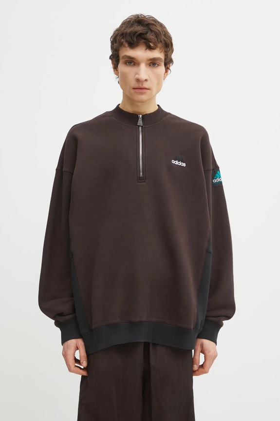 adidas Originals sweatshirt Equipment HZ with elastane brown KE1352