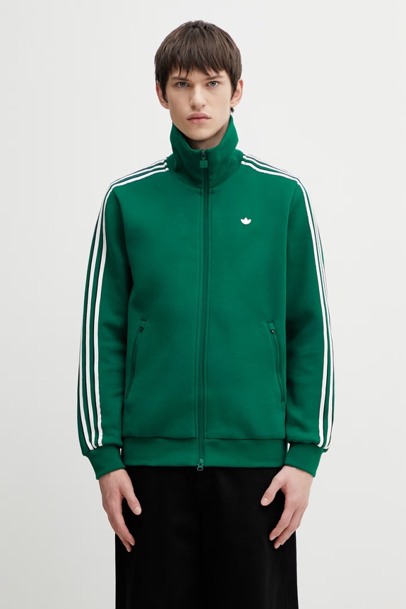 Суичър adidas Originals Classic TT щампа зелен KE4592