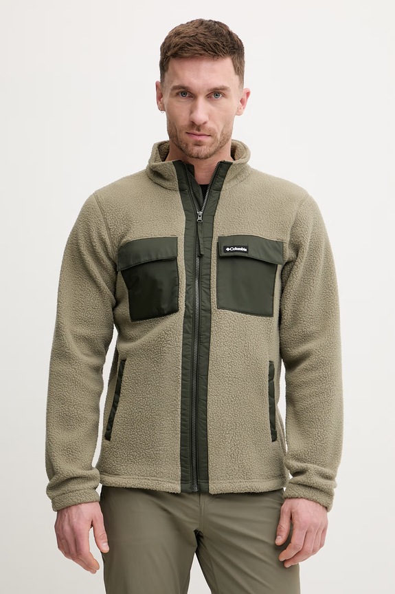 Columbia bluza polarowa Juniper Peak bez kaptura zielony 2131474