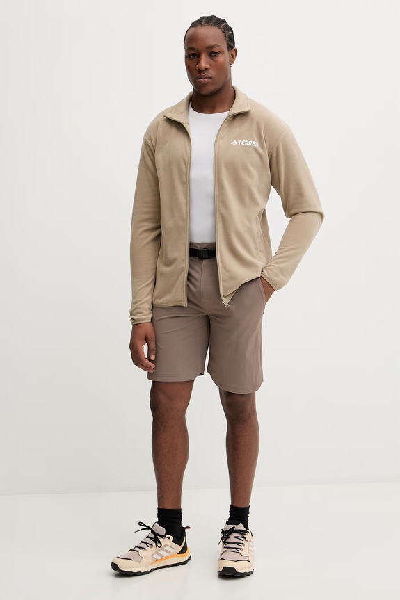 adidas TERREX bluza rozpinana męska polarowa Essentials JZ3290 brązowy SS26